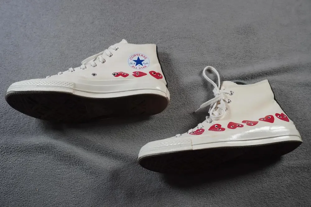 Converse Chuck Taylor All Star 70 Hi Top Comme des Garcons Play Multi Heart US 9